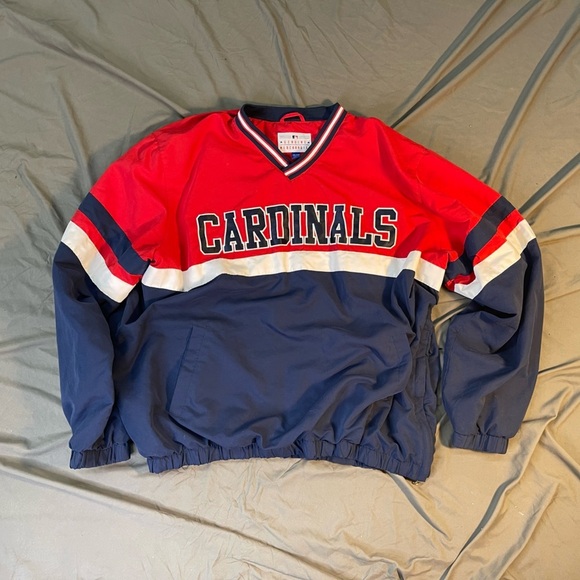MLB Genuine Merchandise St. Louis Cardinals Pullover Side Zip Windbreaker XXL - Picture 1 of 7